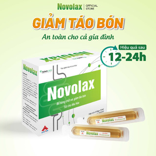 Chất xơ hòa tan Novocare Novolax, nhuận tràng, giảm táo bón an cho cả gia đình hộp 20 ống 10ml