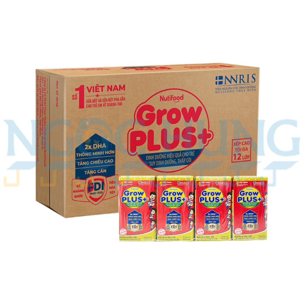 Sữa nước Nutifood Growplus Đỏ 110ml - thùng