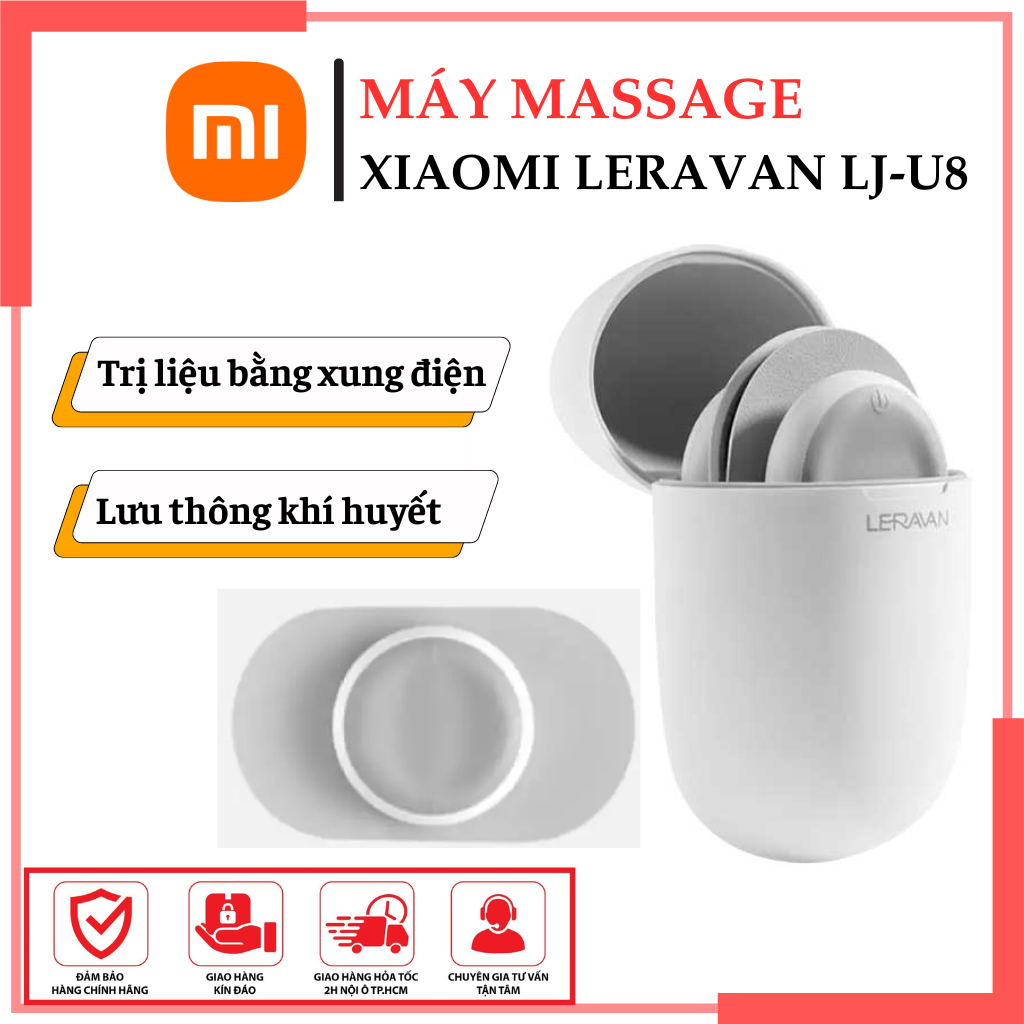Máy massage mini Xiaomi Leravan LJ-U8 - 6 chế độ massage giúp lưu thông khí huyết