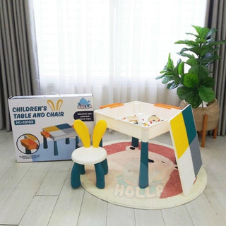 Bàn ghế Lego đa năng cho bé, Bàn lego vừa học vừa chơi