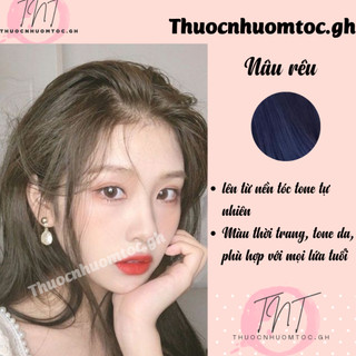 thuốc nhuộm tóc nâu rêu - mikeche.hair
