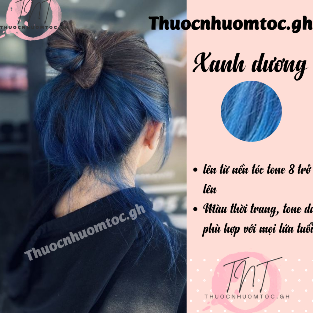 thuốc nhuộm tóc màu xanh dương