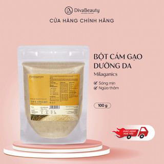 Bột cám gạo Milaganics dưỡng da sáng mịn, mờ thâm