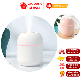 Máy tạo độ ẩm phun sương hình tròn 220ml, cấp ẩm không khí, phòng lạnh, văn phòng tiện dụng