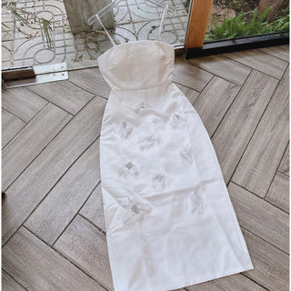 ĐẦM MIDI HAI DÂY ĐÍNH ĐÁ