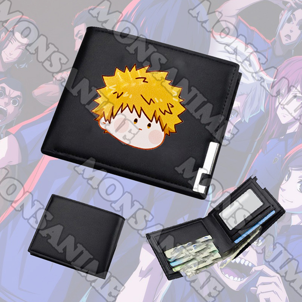 Ví Da cầm tay nam nữ in hình BLUE LOCK ver MẶT NGƠ tiện lợi anime chibi thời trang cá tính