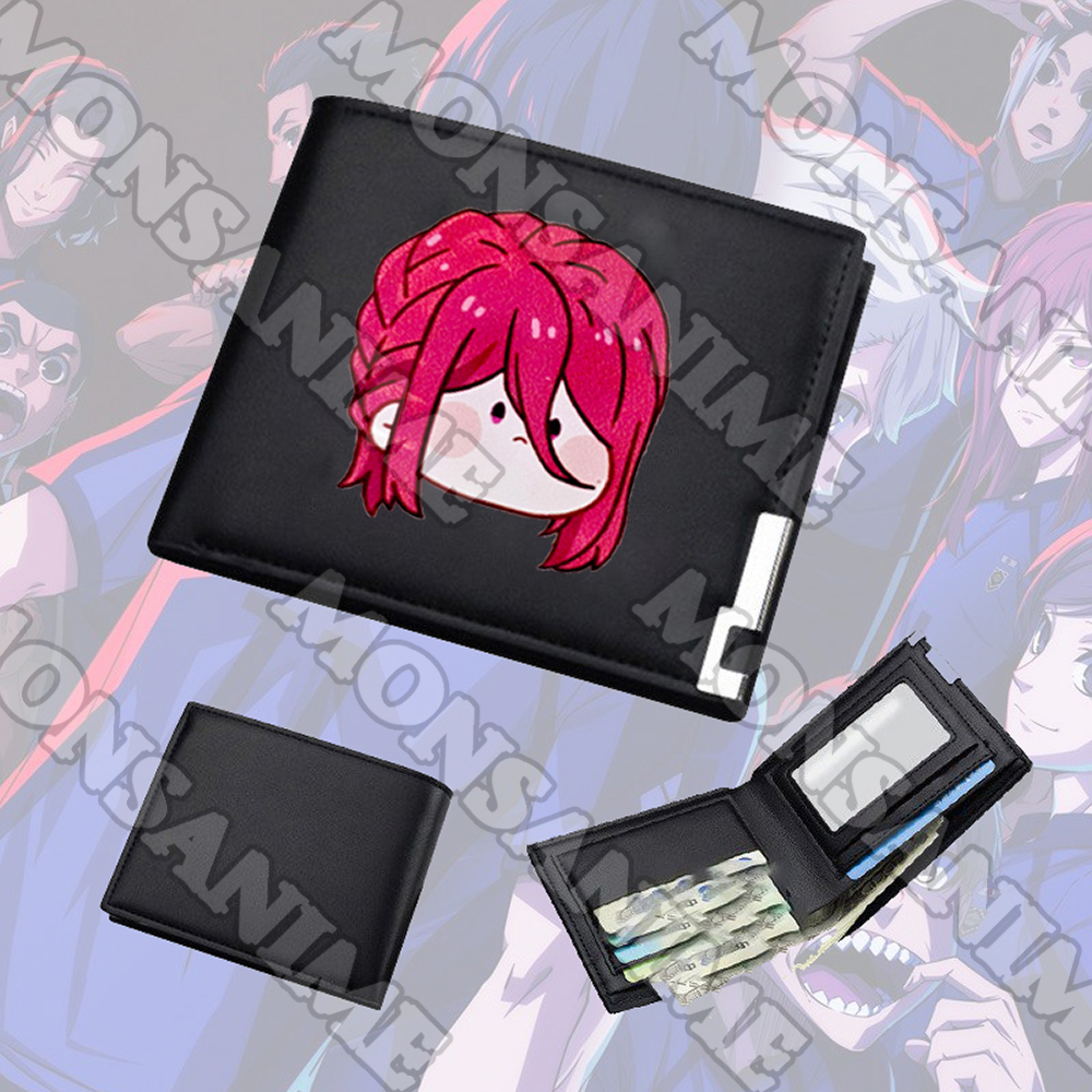 Ví Da cầm tay nam nữ in hình BLUE LOCK ver MẶT NGƠ tiện lợi anime chibi thời trang cá tính