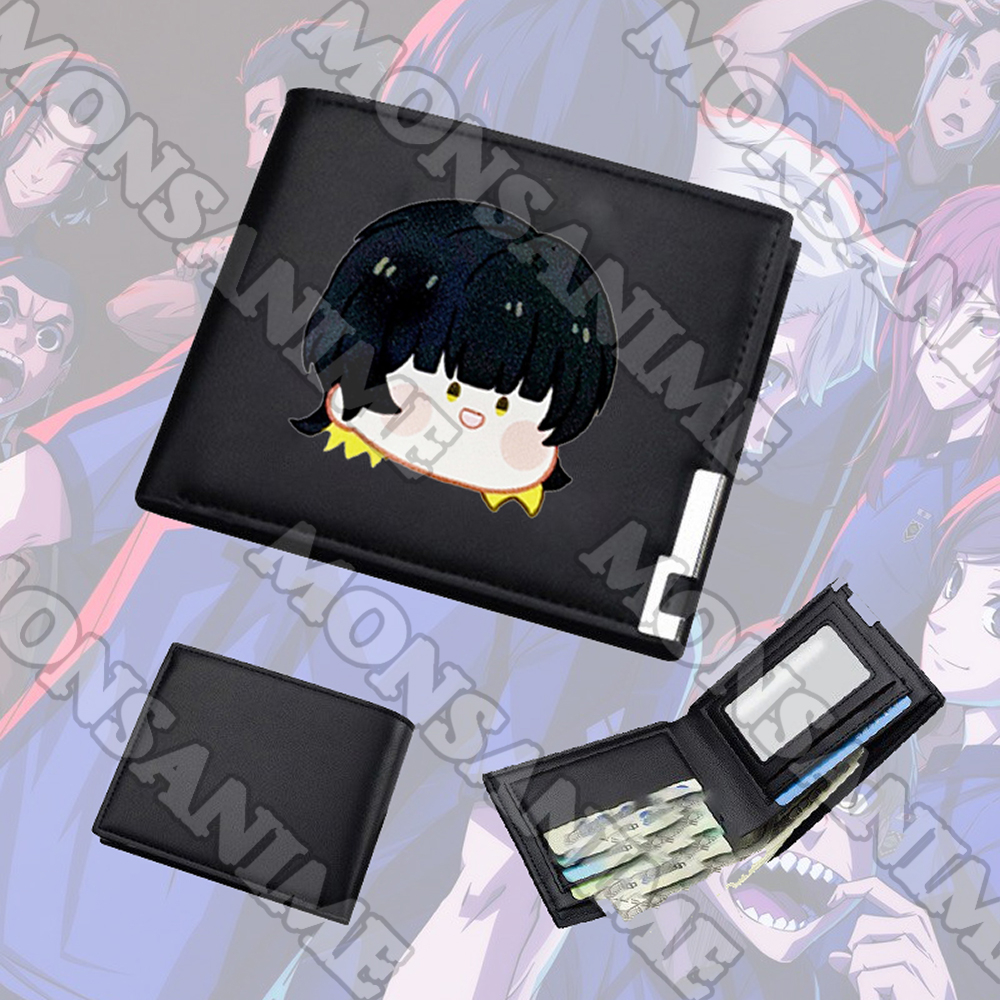 Ví Da cầm tay nam nữ in hình BLUE LOCK ver MẶT NGƠ tiện lợi anime chibi thời trang cá tính