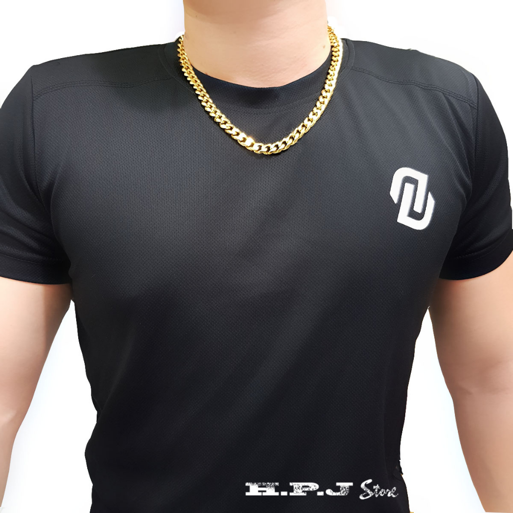 Dây chuyền titan mạ vàng xích đơn bảng 9mm, 11mm, 13mm.