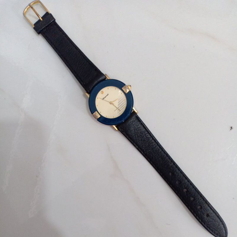 Đồng hồ nam nữ si nhật dây da hiệu SAONETOSD si vàng phù hợp nam tay nhỏ với nữ tay to