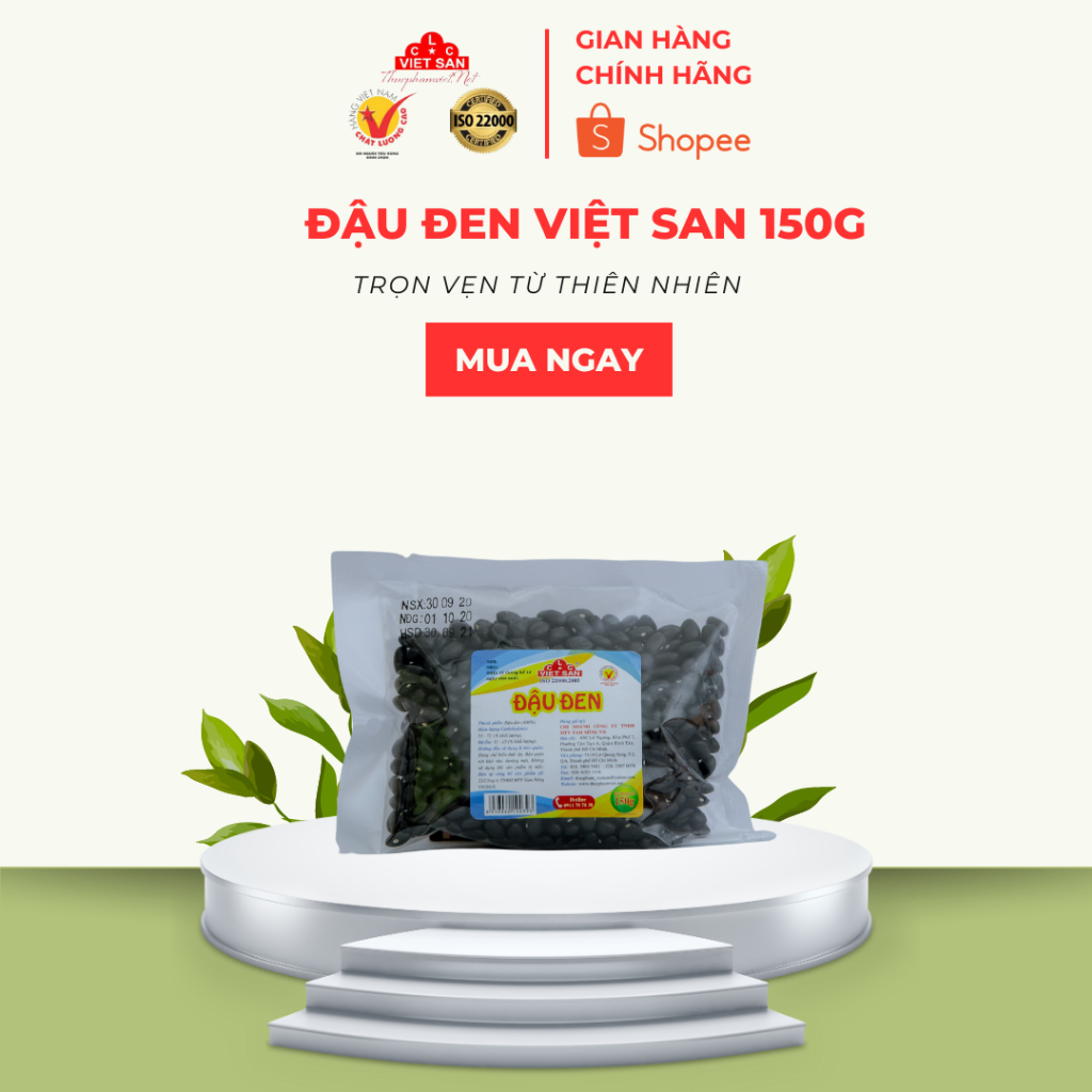 Đậu Đen Việt San Nguyên Liệu Nấu Chè (Gói Gam)