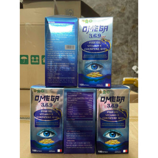 Viên sáng mắt Omega 3 6 9 Q10 chứa dầu gấc tinh dầu hoa anh thảo giúp bổ mắt cho người bị mờ mắt khô mắt - Hộp 100 viên
