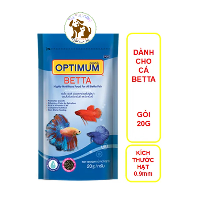 Thức Ăn Dành Cho Cá Betta Optimum 20g-Tuệ Tuệ petshop