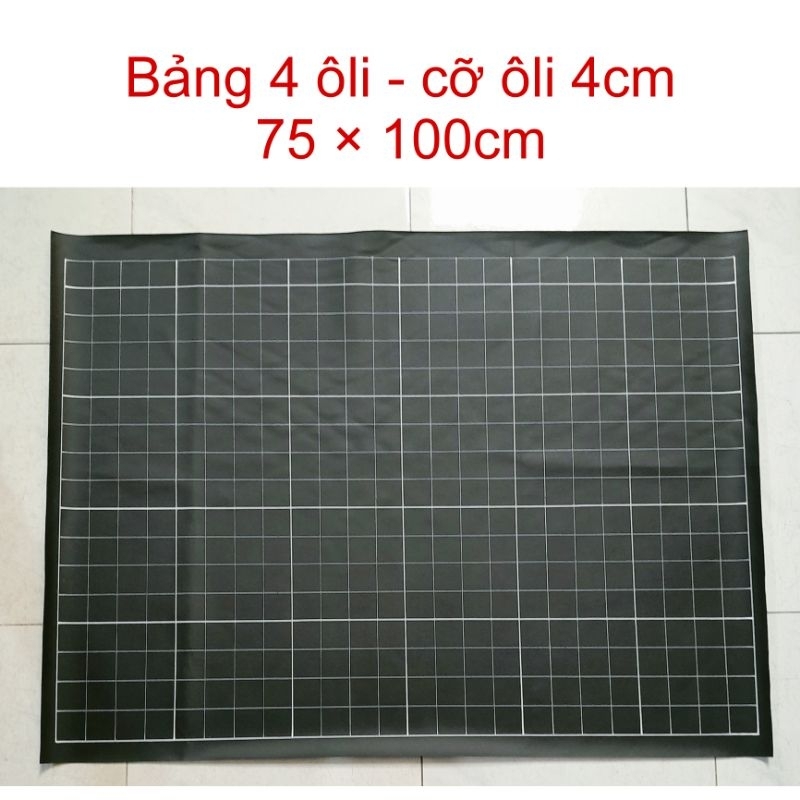 📚Bảng 4 ôli - cỡ ôli 4cm - 75×100cm - Ko nẹp