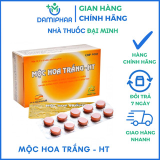 Mộc hoa trắng - ht hadiphar hộp 100 viên