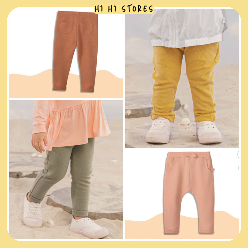 Chaang quần dài nỉ gân cho bé gái Treasure AW23