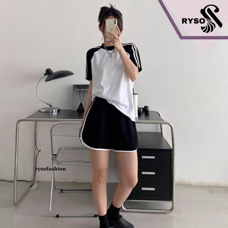 Áo thun Baby Tee RAGLAN trơn thể thao dễ phối đồ RYSO FASHION