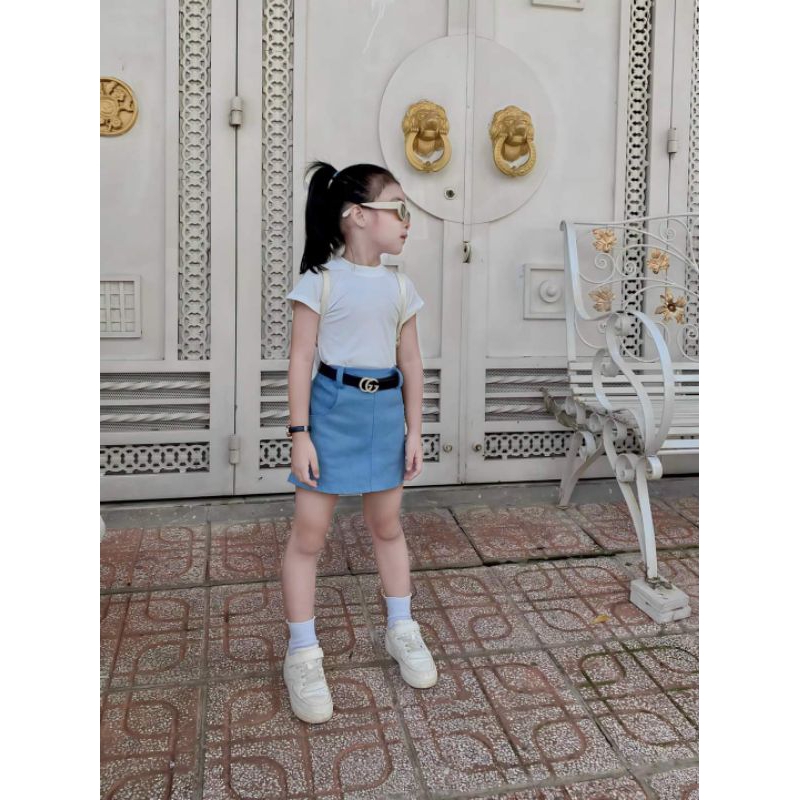 ÁO PHÔNG TRẮNG 100% COTTON CHO BÉ