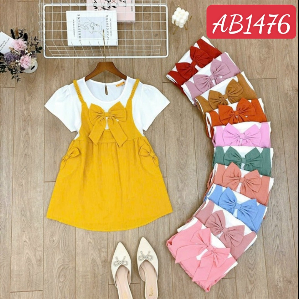 Áo bầu kiểu nơ ⚡ HÀNG LOẠI 1 ⚡ Áo siêu dễ thương thiết kế yếm liền freesize mẫu mới nhất