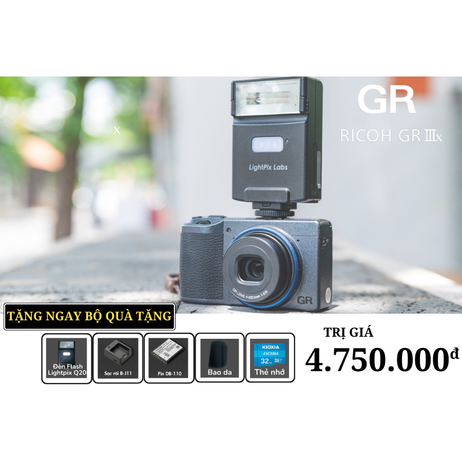 Máy ảnh Compact Ricoh GR IIIx  / GR3X - CHÍNH HÃNG