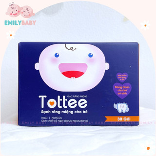 Gạc rơ lưỡi Tottee cho bé từ sơ sinh hộp 30 gói