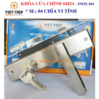 [Hỏa tốc HCM] KHÓA TAY GẠT VIỆT TIỆP 04824 INOX 304 - BH 3 NĂM
