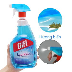 Nước lau kính Gift sắc biển tươi mát chai 800ml