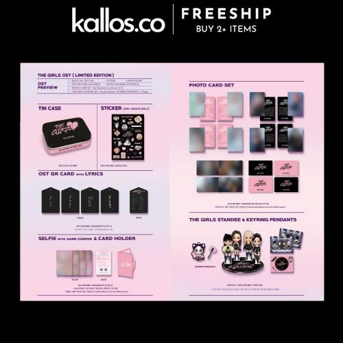 Thẻ Trò Chơi BLACKPINK The Game Coupon Card, OST THE GIRLS Stella, Reve Ver Kpop - Kallos Vietnam