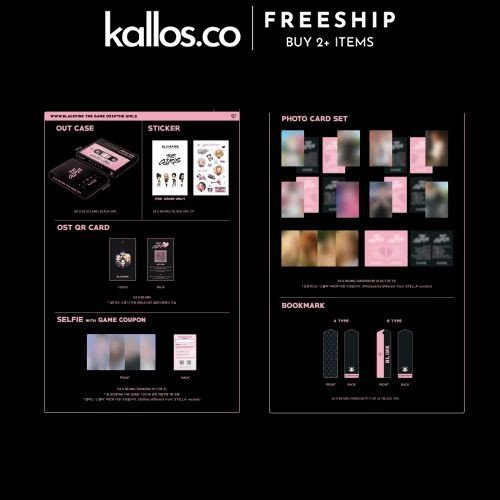 Thẻ Trò Chơi BLACKPINK The Game Coupon Card, OST THE GIRLS Stella, Reve Ver Kpop - Kallos Vietnam