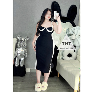 ĐẦM BODY 2 DÂY PHỐI VIỀN [TNT SHOP BIGSIZE 60KG 90KG]
