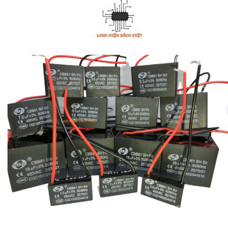 Tụ quạt 0.8uf-20uf 450vac dây senju cbb61 chất lượng tốt