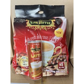 Cà phê hòa tan king coffee 3 in 1 túi 720g hết tặng