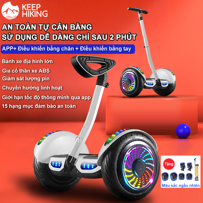 Xe cân bằng thế hệ mới Thời gian sử dụng 36V Điều khiển bằng tay/chân/appTự cân bằng + Nhạc Bluetooth -TặngBộ 6 món bảo