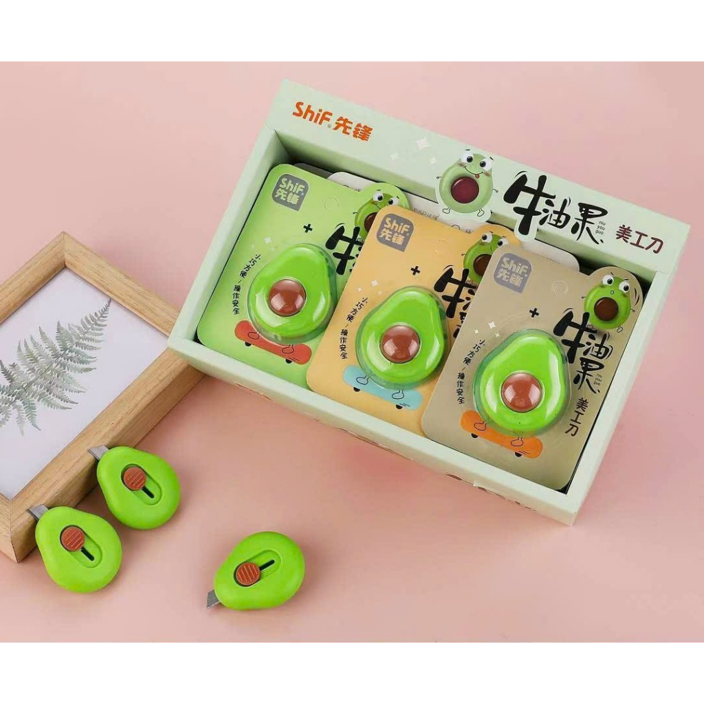 Dao rọc giấy mini Shif hình quả bơ cute