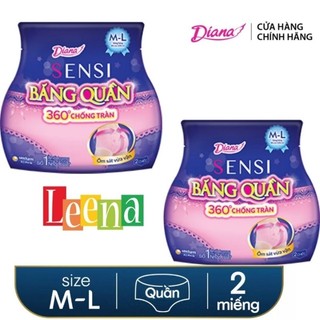 Combo 2 gói băng vệ sinh dạng quần Diana 2 miếng/gói