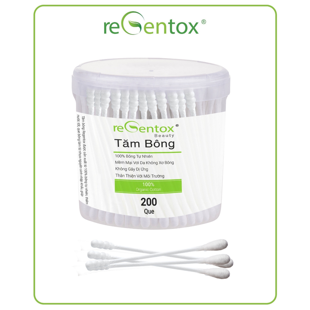 tăm bông người lớn regentox hủ tròn 200 que