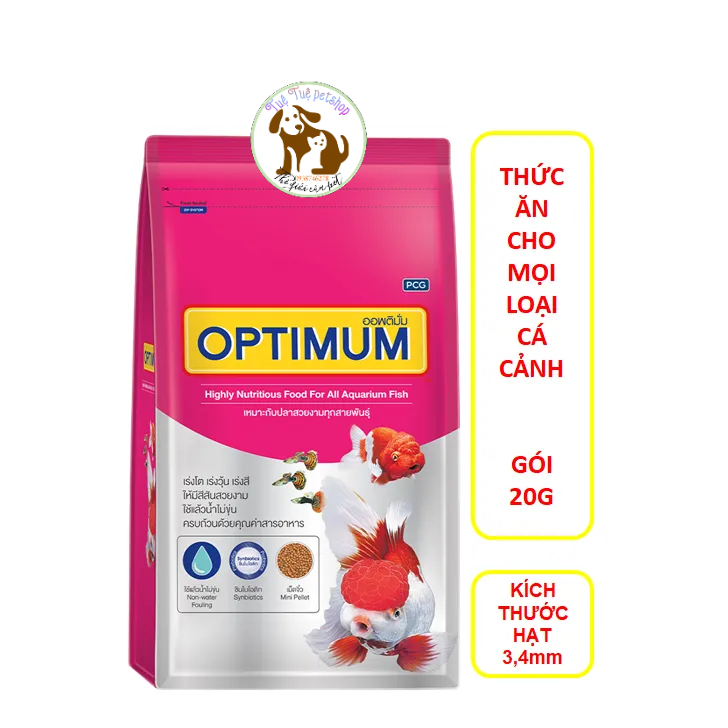 THỨC ĂN CÁ BA ĐUÔI,CÁ CẢNH OPTIMUM HIGHLY 20G-Tuệ Tuệ petshop