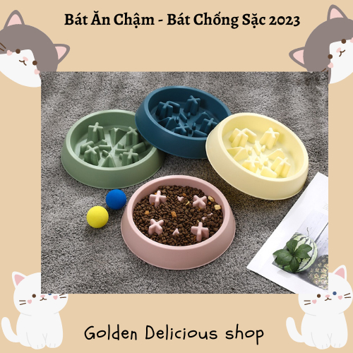 Bát Ăn Chậm - Bát Chống Sặc - Bát Ăn Hỗ Trợ Tiêu Hóa Cho Chó Mèo - Mẫu Mới Nhất 2023