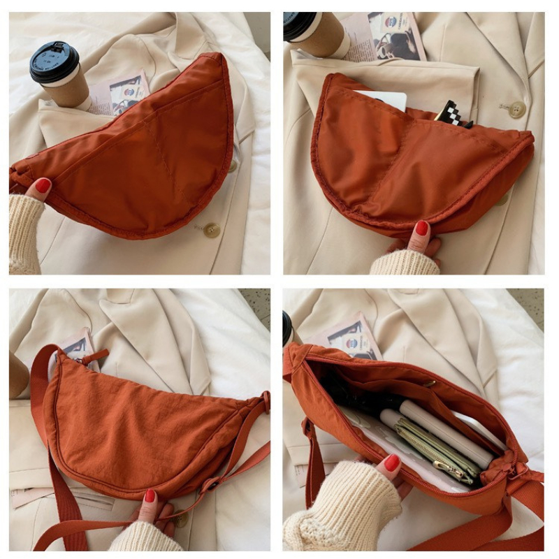 Túi Đeo Chéo Mino Bao Tử Vải Canvas Xách Tay Kẹp Nách Thời Trang Cá Tính