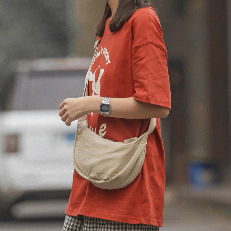 Túi Đeo Chéo Mino Bao Tử Vải Canvas Xách Tay Kẹp Nách Thời Trang Cá Tính
