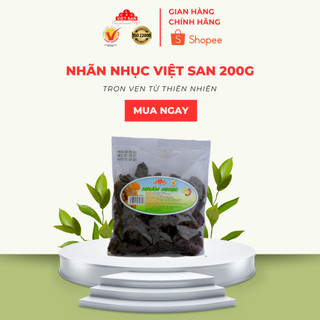 Nhãn Nhục Đen Sấy Khô Việt San Gói 200 gram