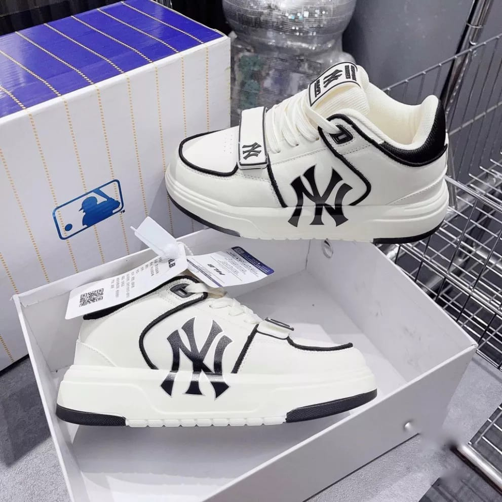 Giày MLB chunky dán HÀNG CAO CẤP MLB Chunky Liner New York Yankees White Black bản mới nhất hót tren 2022 đủ sz 36-43