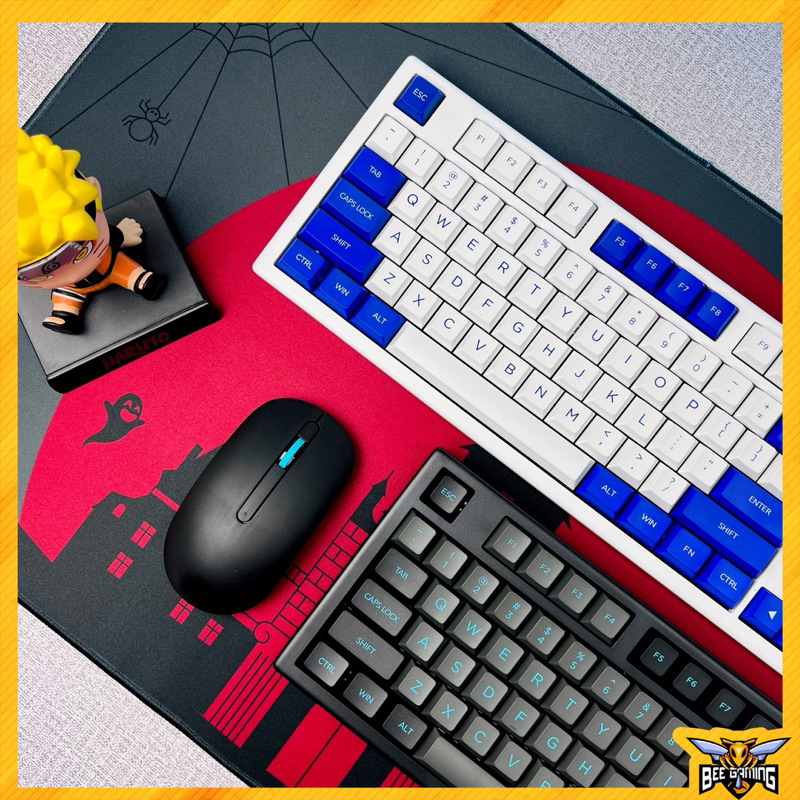 Bộ bàn phím chuột không dây AKKO Monsgeek MX108 Blue On White / Black & Cyan )