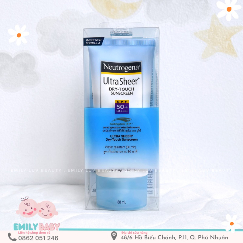 Kem chống nắng Neutrogena Ultra Sheer Dry Touch 88ml
