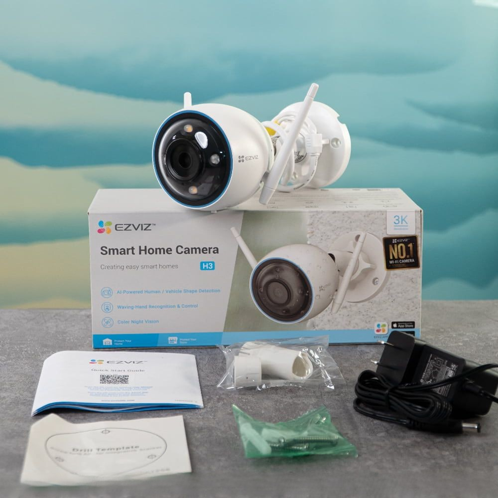 Camera wifi ngoài trời Ezviz H3 5MP 3MP 3K chính hãng, đàm thoại,màu đêm