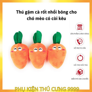 Thú nhồi bông hình cà rốt có còi kêu