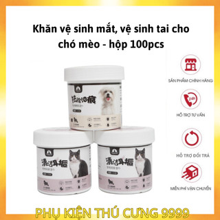 Khăn lau, vệ sinh tai mắt cho chó mèo