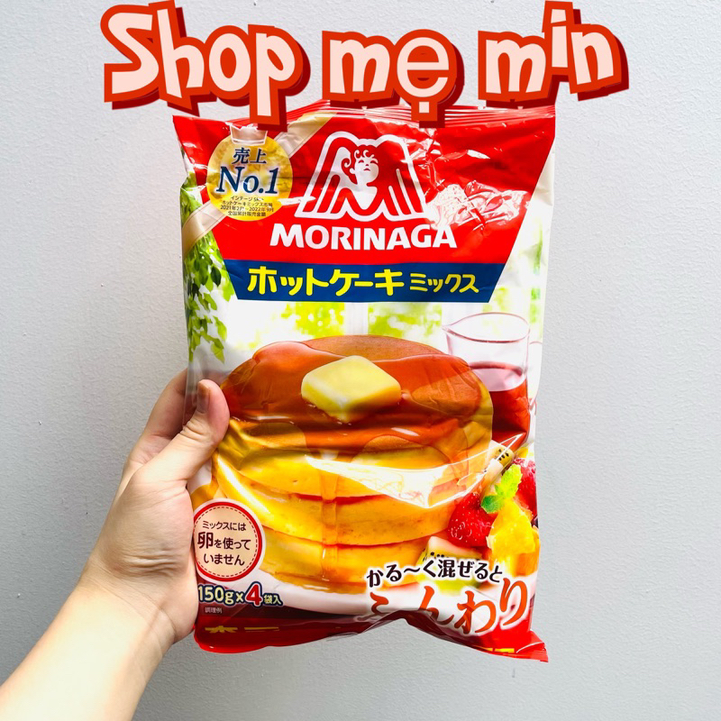 (Date 2025) Bột làm bánh mori , bột làm bánh pancake Morinaga nội địa Nhật Bản 600gr