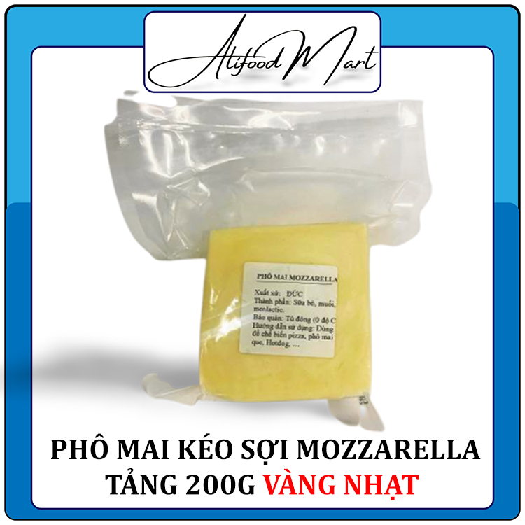 Phô Mai Mozzarella Kéo Sợi Đức Khối 200g
