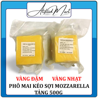 Phô Mai Mozzarella Kéo Sợi Đức Khối 500g